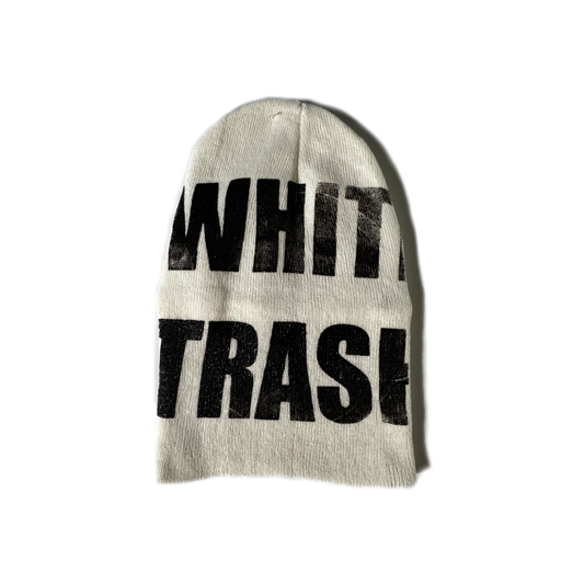 WHITE TRASH CAP